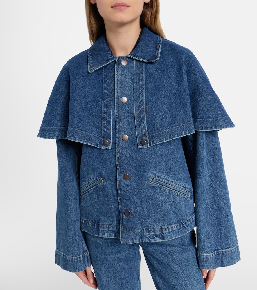 Cape denim jacket