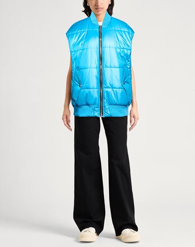 Woman Vest Azure Size 0 Polyester