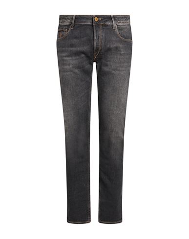 Man Jeans Black Size 31 Cotton, Elastomultiester, Elastane