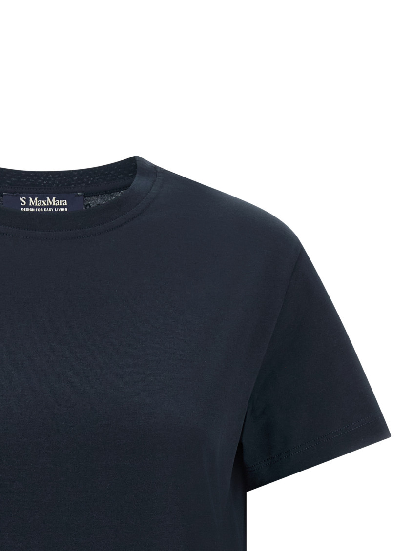 Navy Blue Graphic Crew Neck T-Shirt