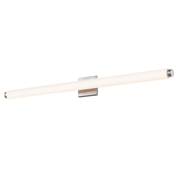 Tubo Slim LED 41.5" LED Drum Trim Bathroom Vanity Light in Satin Nicke