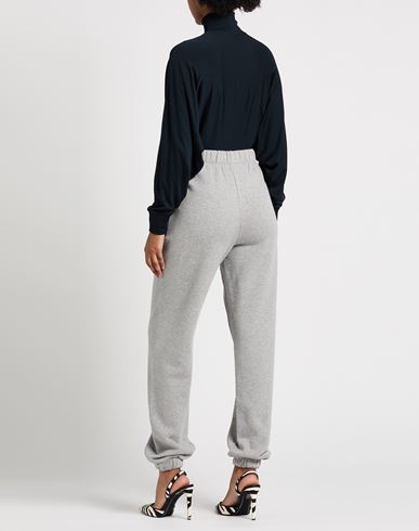 Woman Pants Light grey Size 4 Cotton