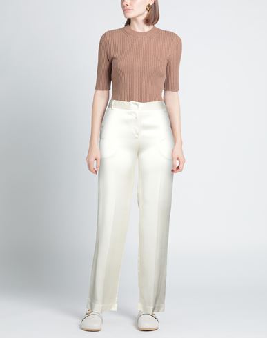 Act N°1 Woman Pants Cream Size 0 Acetate, Viscose