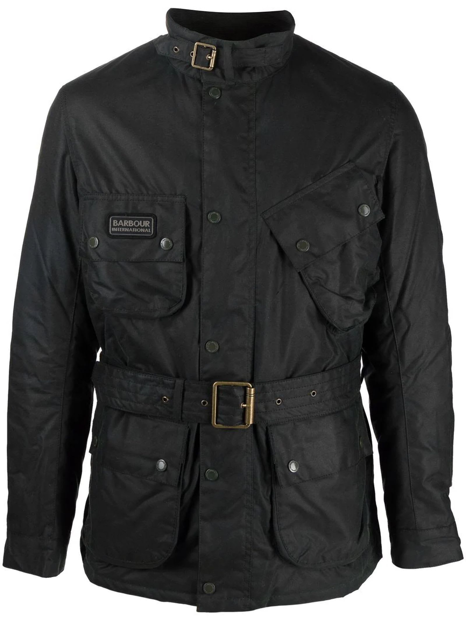 Green Cotton Blend Jacket