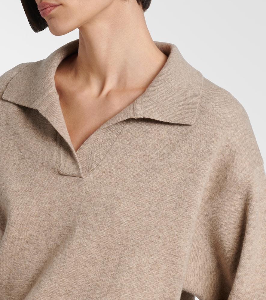 Monili cashmere-blend polo sweater