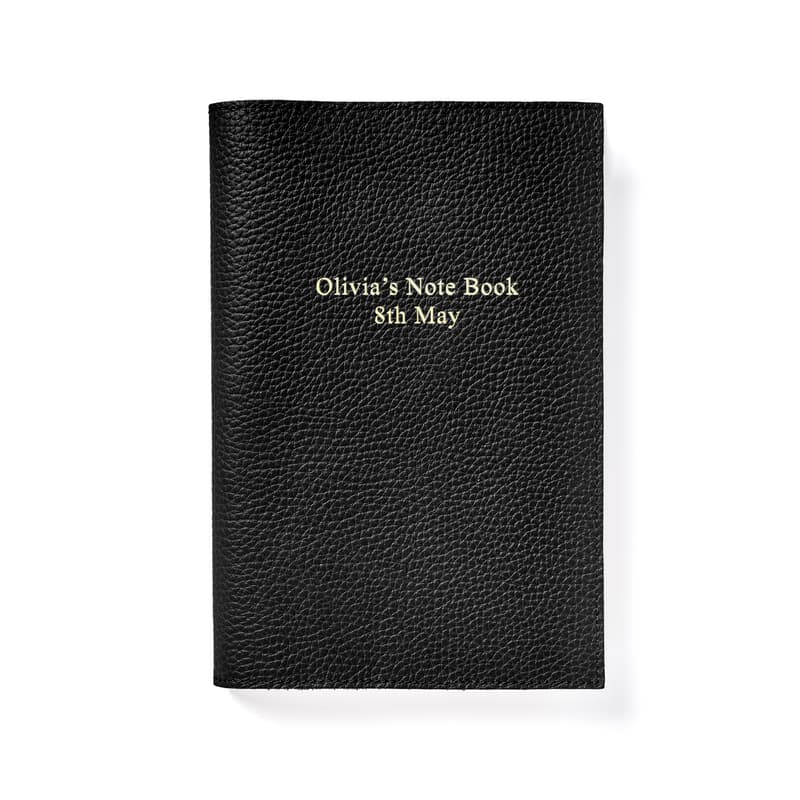 A5 Refillable Journal in Black Pebble