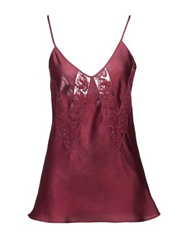 Woman Top Burgundy Size 10 Viscose, Polyester