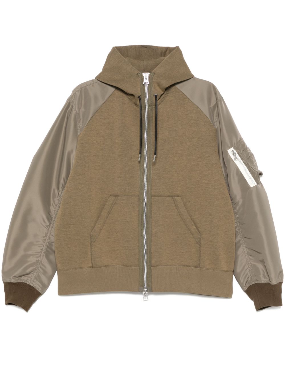 Panelled hoodie - Blue