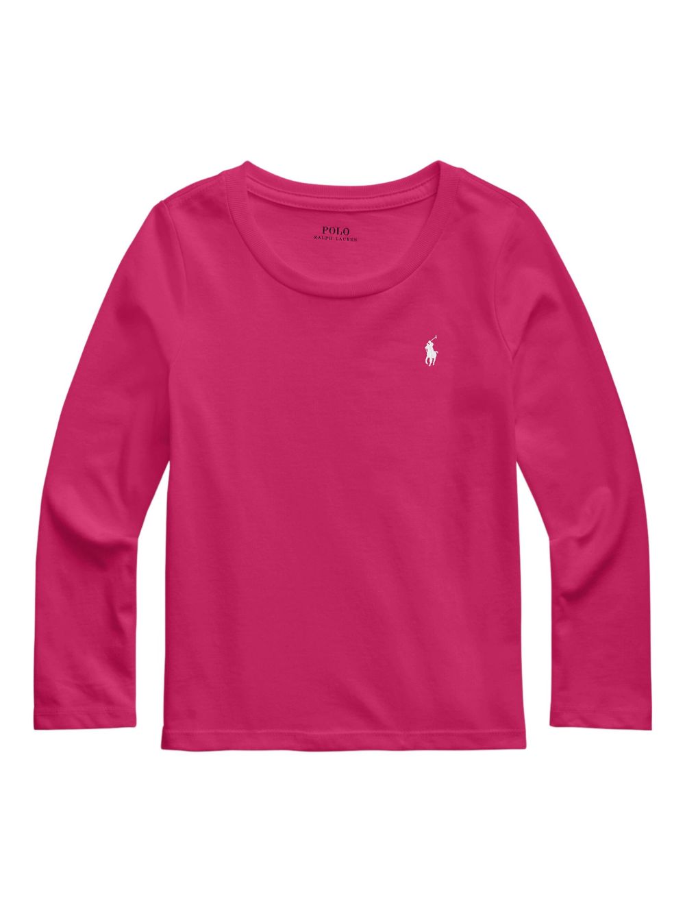 Long-sleeve scoop neck T-shirt - Pink