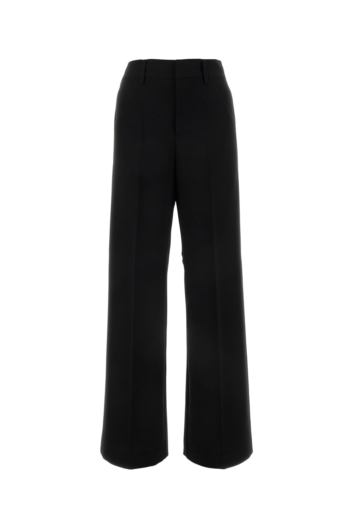 Wide-Leg Trousers — Black