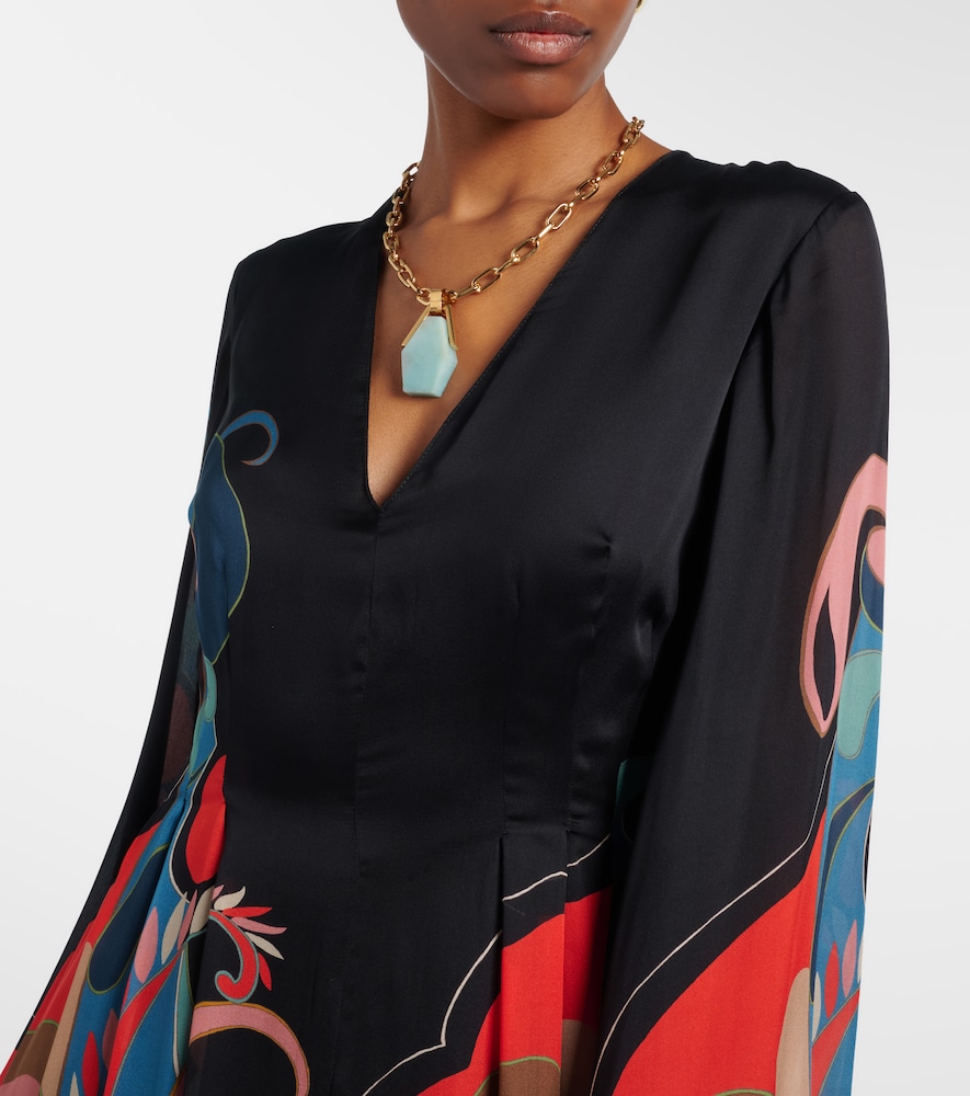 Paisley silk gown