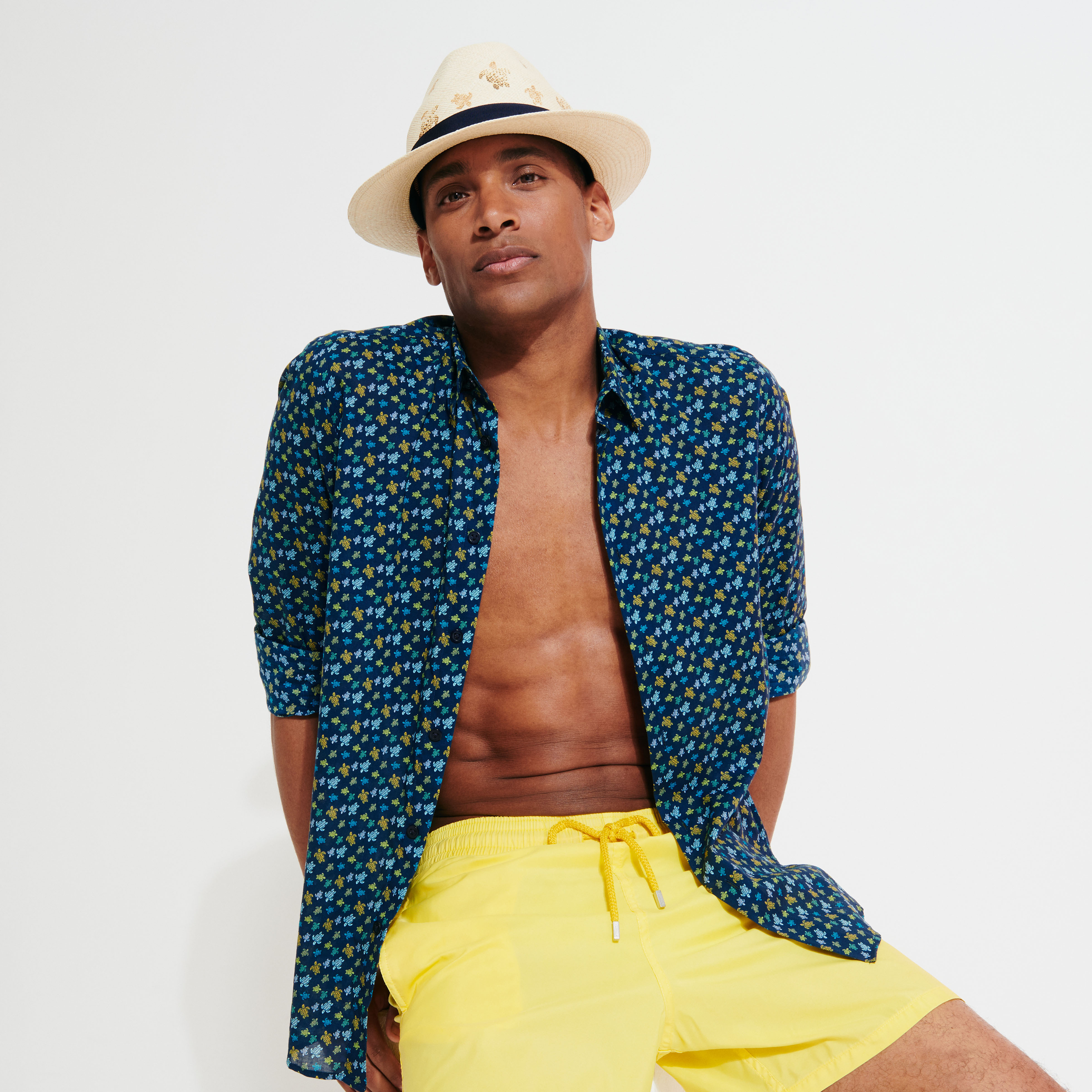 Men Straw Hat X Borsalino - Hat - Claudio - Beige