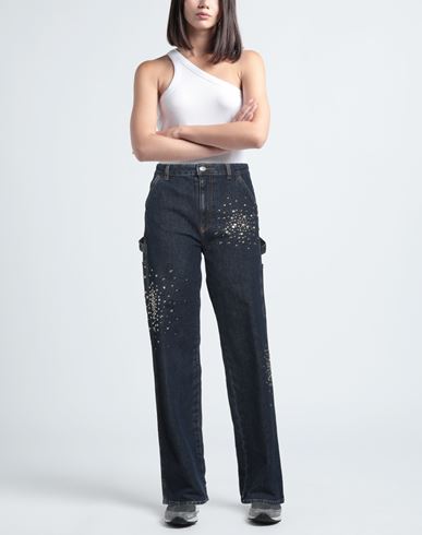 Des_phemmes Woman Jeans Blue Size 4 Cotton, Elastane