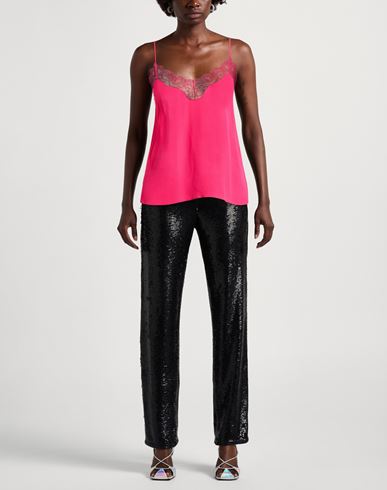 Woman Top Magenta Size 2 Viscose, Polyamide