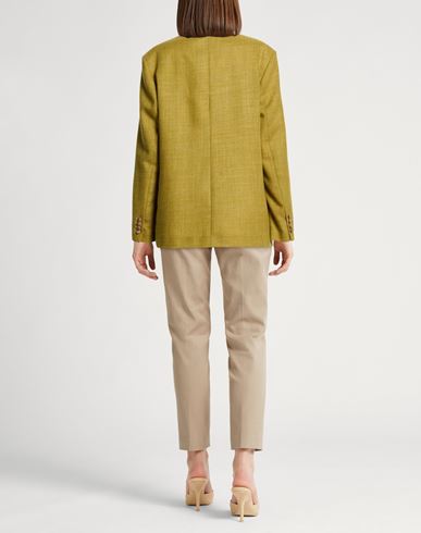 Chocolat Woman Blazer Mustard Size 0 Wool, Polyester, Linen