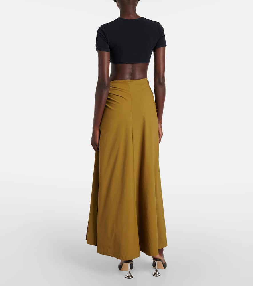 Christopher Esber Ruched maxi skirt