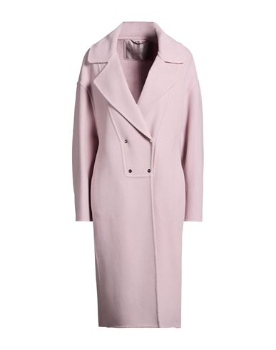 Woman Coat Pink Size 10 Virgin Wool, Polyamide