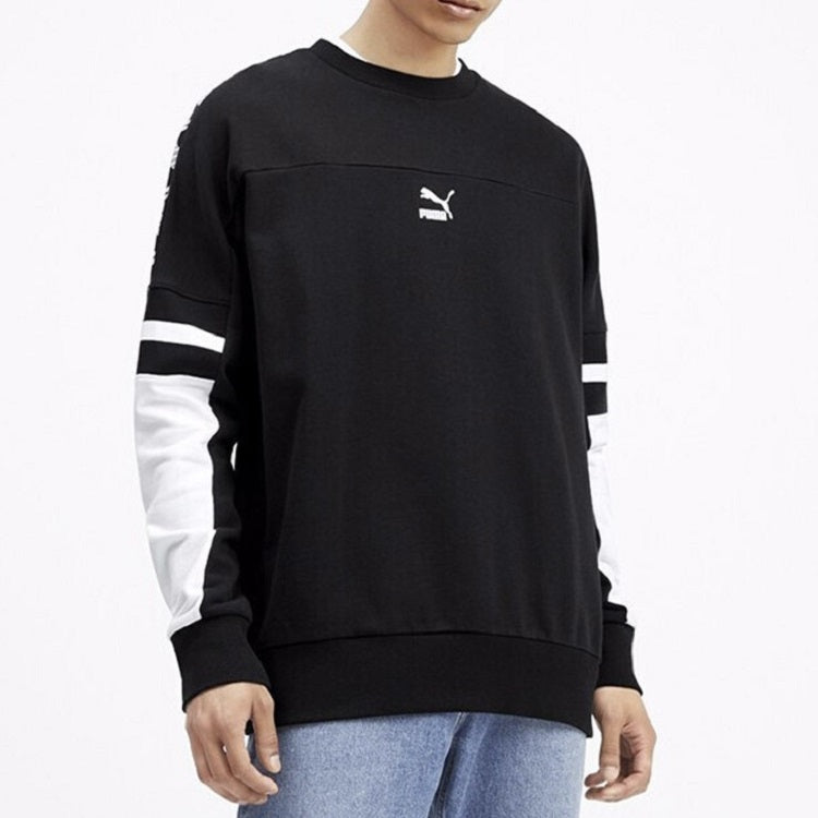 Casual Sports Round Neck Long Sleeves Black