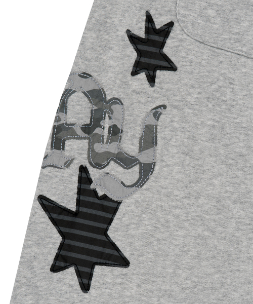PRAY APPLIQUE SWEAT PANT GREY