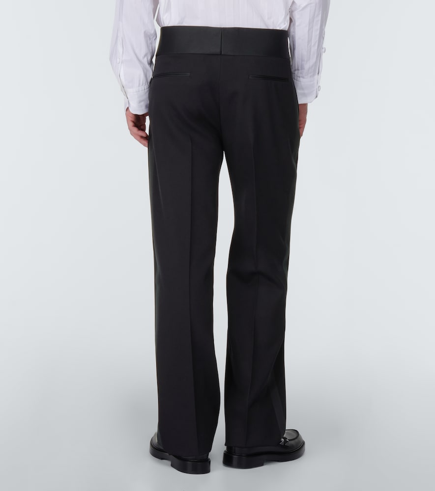 Straight virgin wool pants