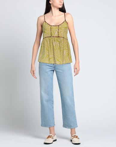 Même Road Woman Top Lime green Size 4 Viscose