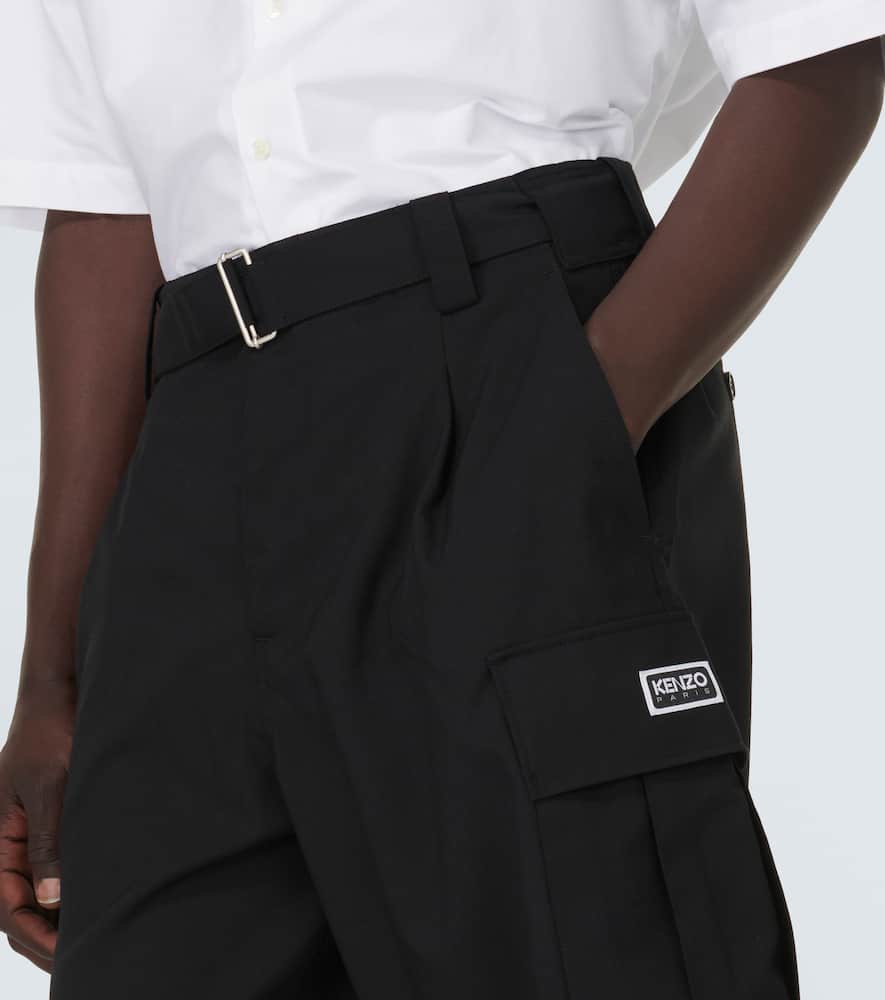 Virgin wool cargo shorts