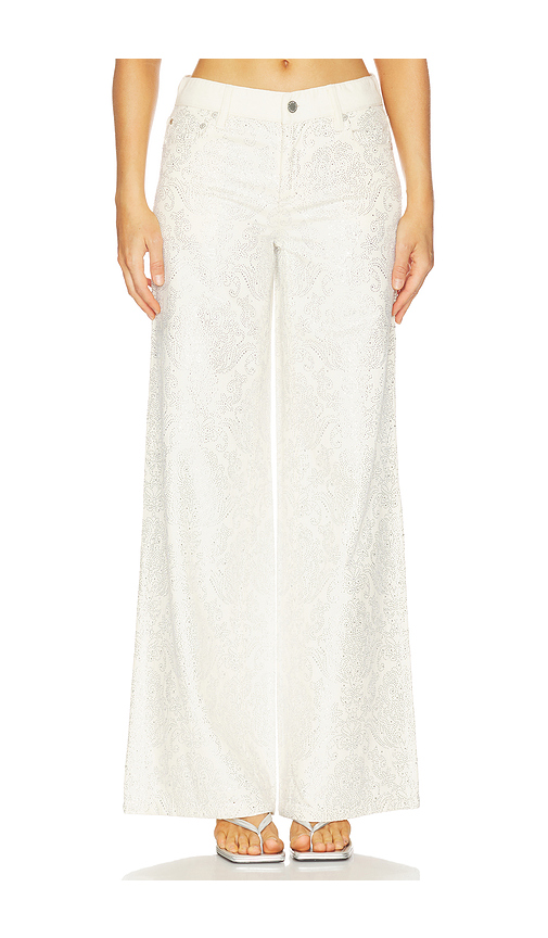 Alice + Olivia Jasper Amazing Embellished Jean in Cream. 26. Also , 25, 27, 28