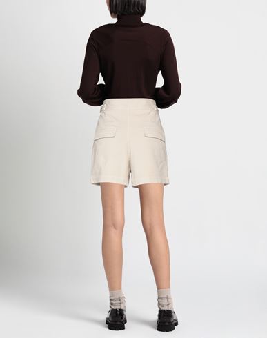 Woman Denim shorts Beige Size 2 Cotton, Elastane