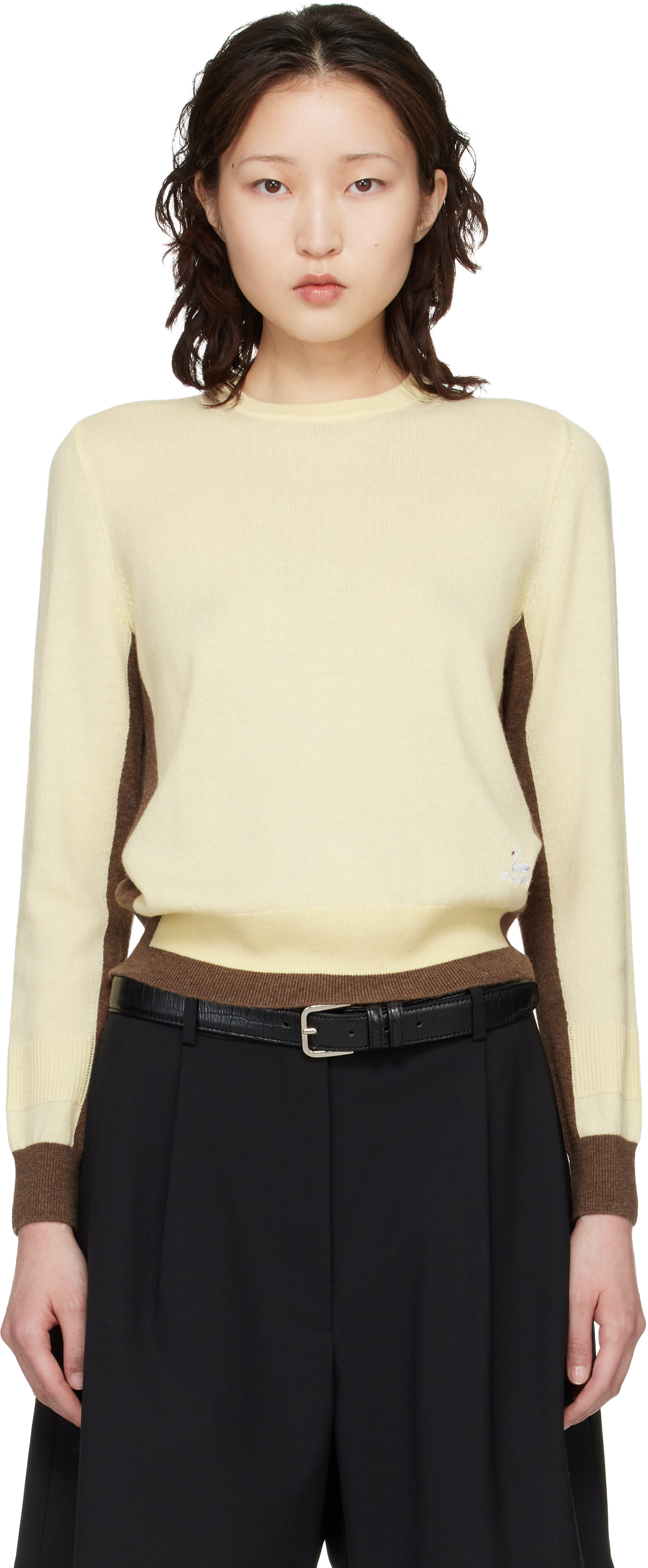Yellow & Brown Hockney Sweater