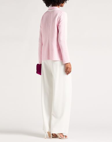 Woman Blazer Pink Size 6 Cotton, Viscose, Polyester