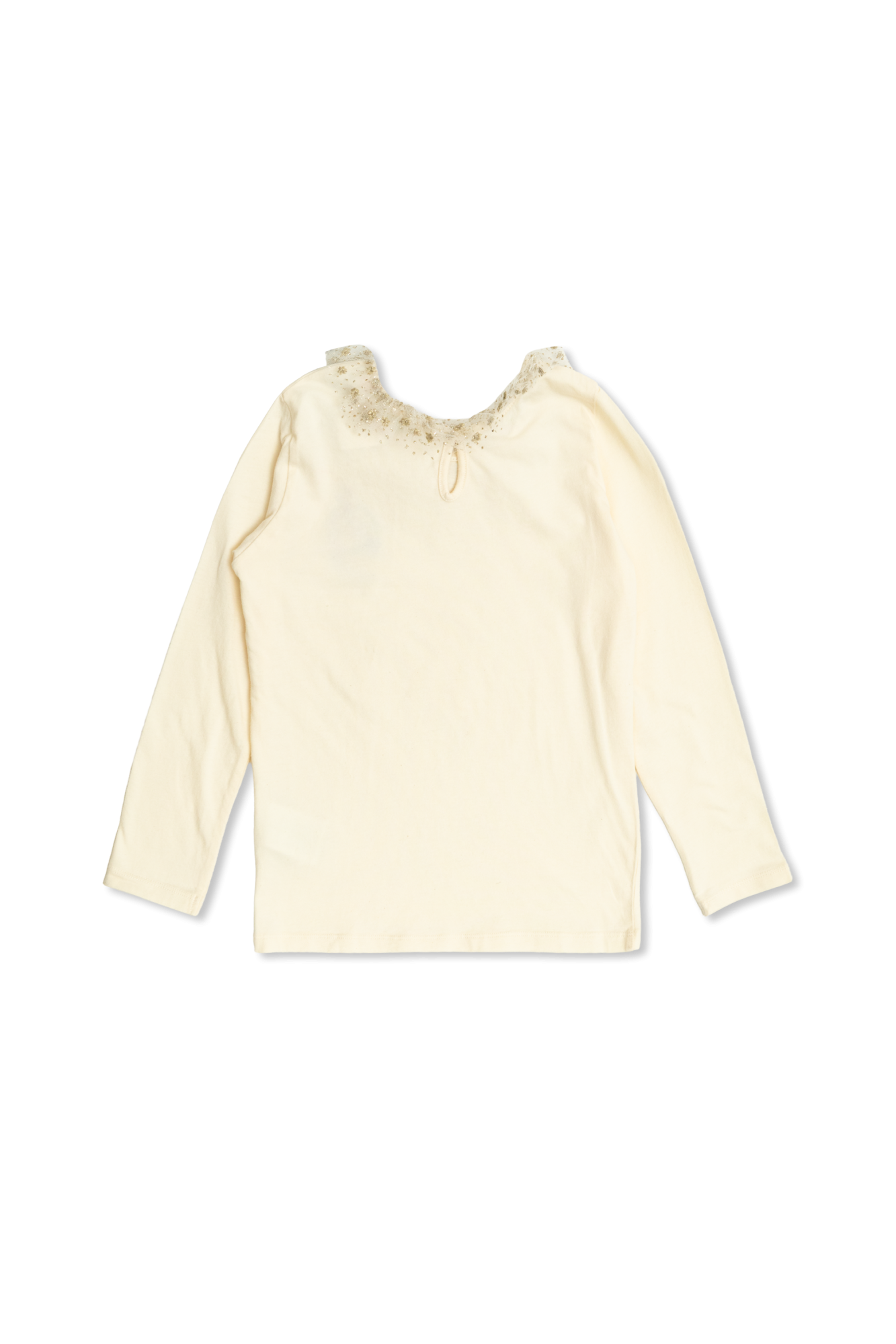 T-shirt With Logo, Unisex, Cream