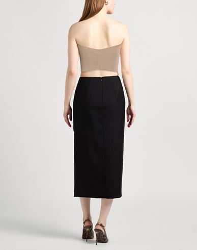 Woman Top Khaki Size 2 Viscose, Polyamide