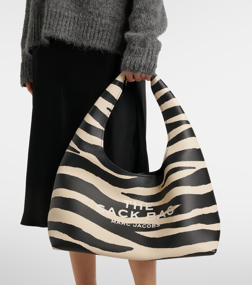 Marc Jacobs The Sack zebra-print leather shoulder bag