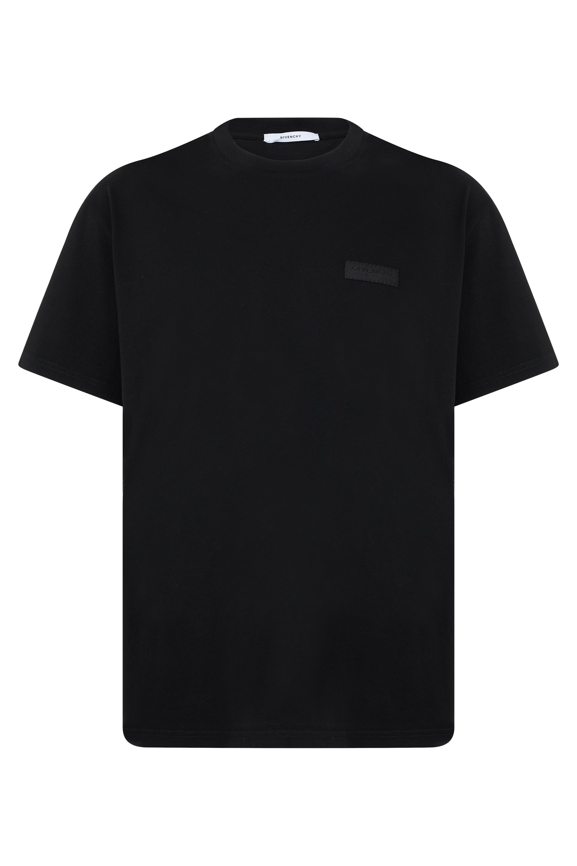 Cotton Crew-Neck T-Shirt — Black