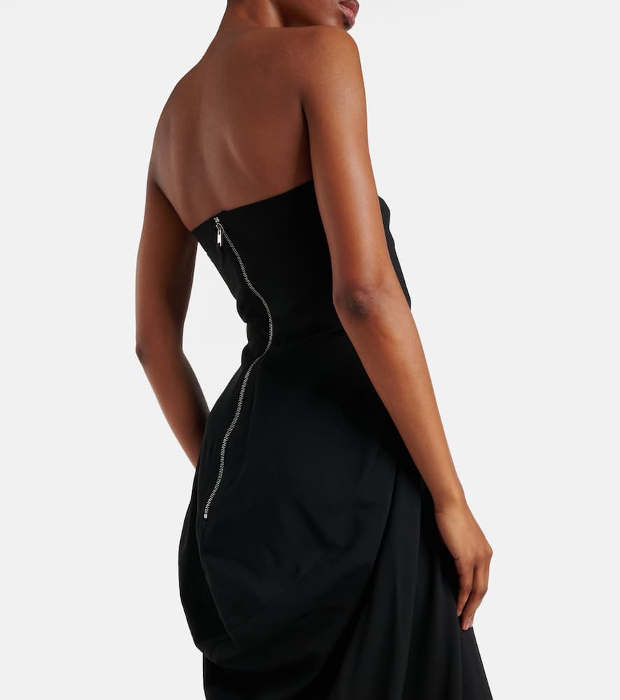 Amphora Prong wool grain de poudre gown
