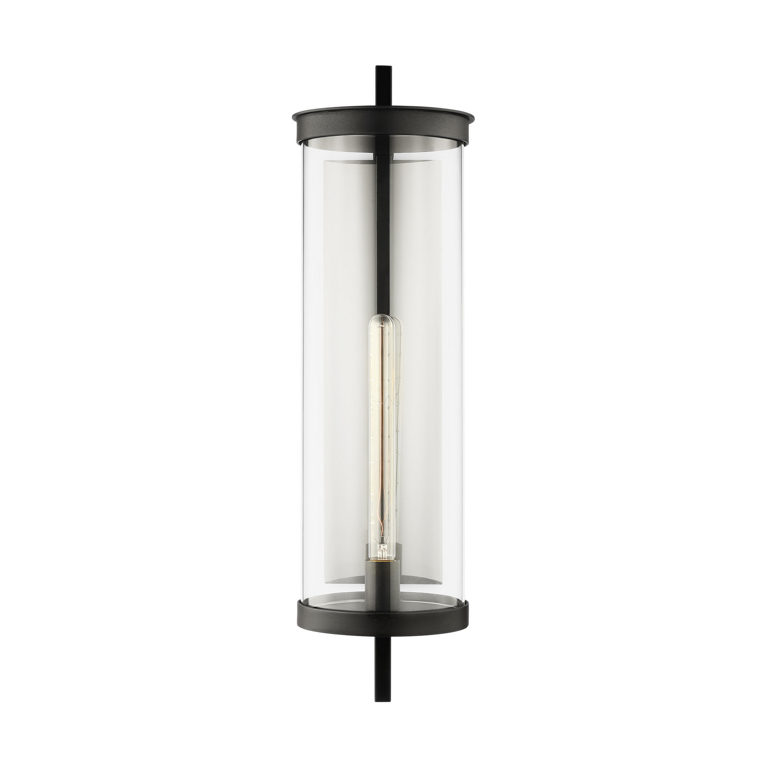 Visual Comfort Studio Eastham Outdoor Wall Light in Textured Black by Chapman & Myer