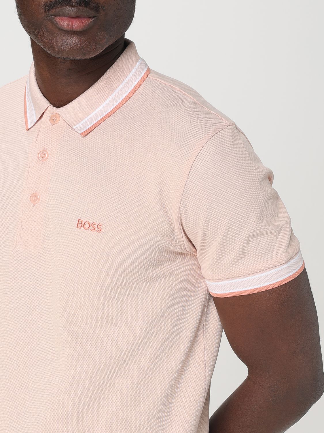 Polo Shirt Men color Orange