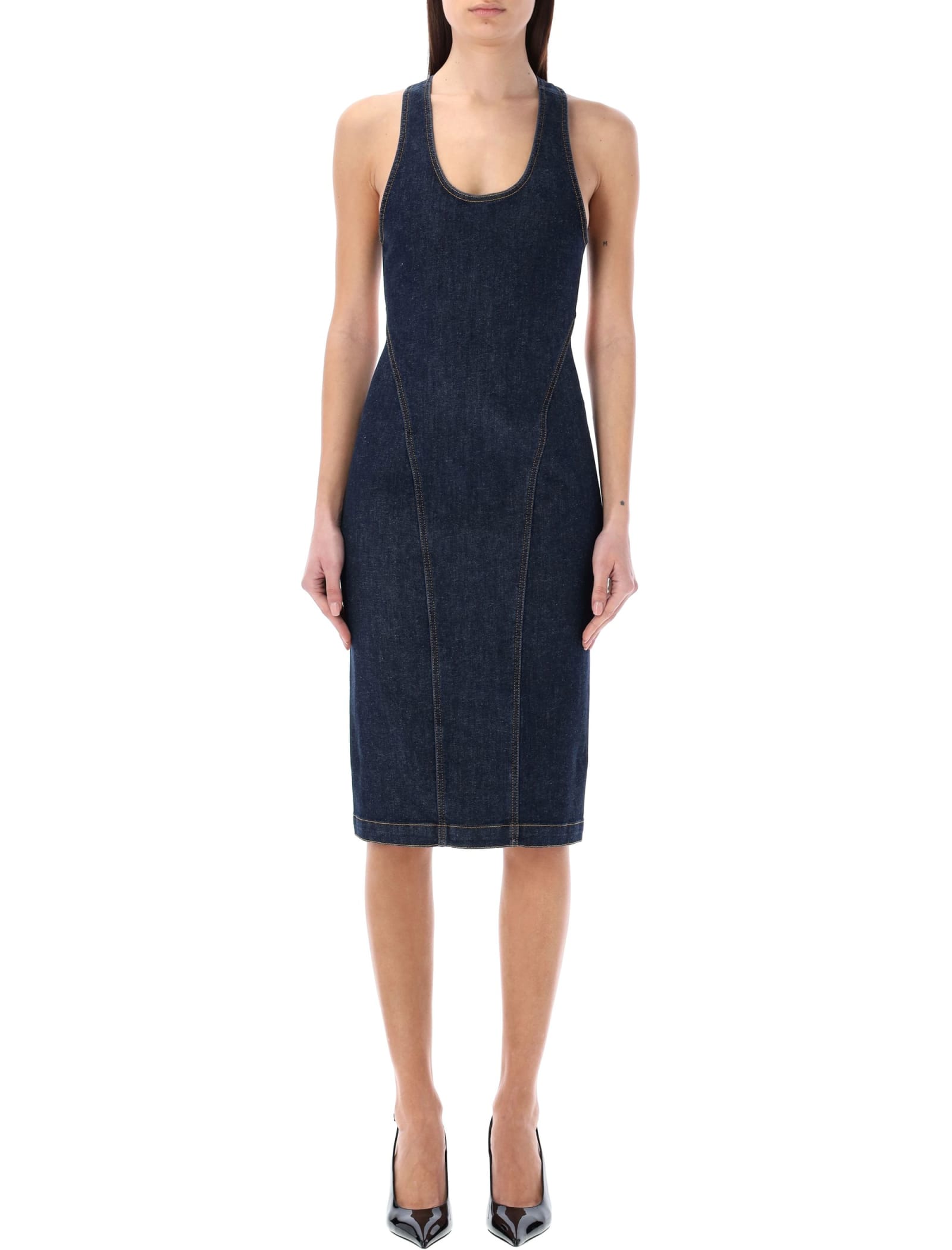 Sculpting Denim Dress