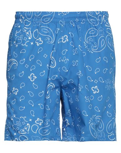Man Shorts & Bermuda Shorts Blue Size S Cotton