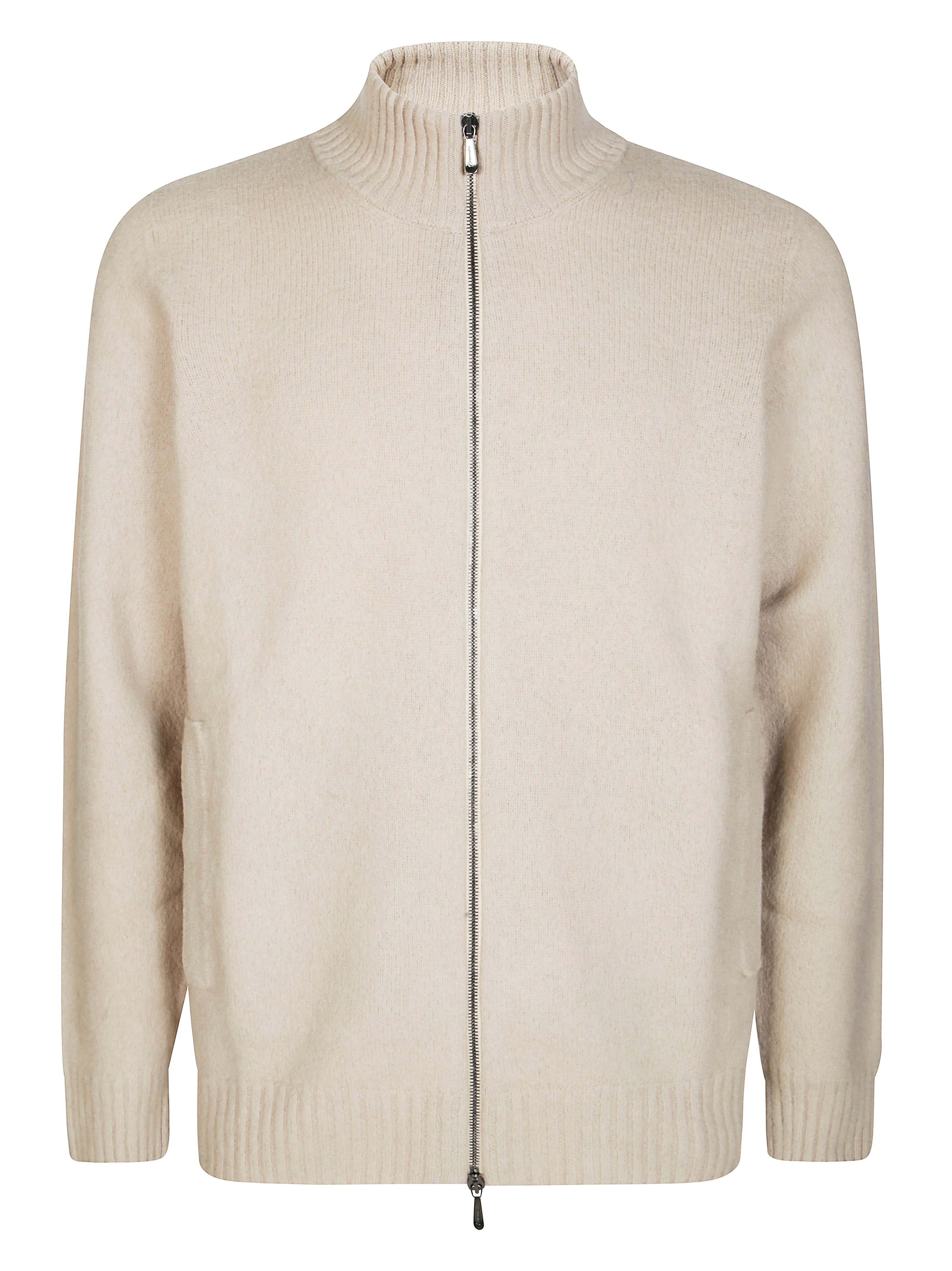 Zip-fastening Long-sleeves Cardigan