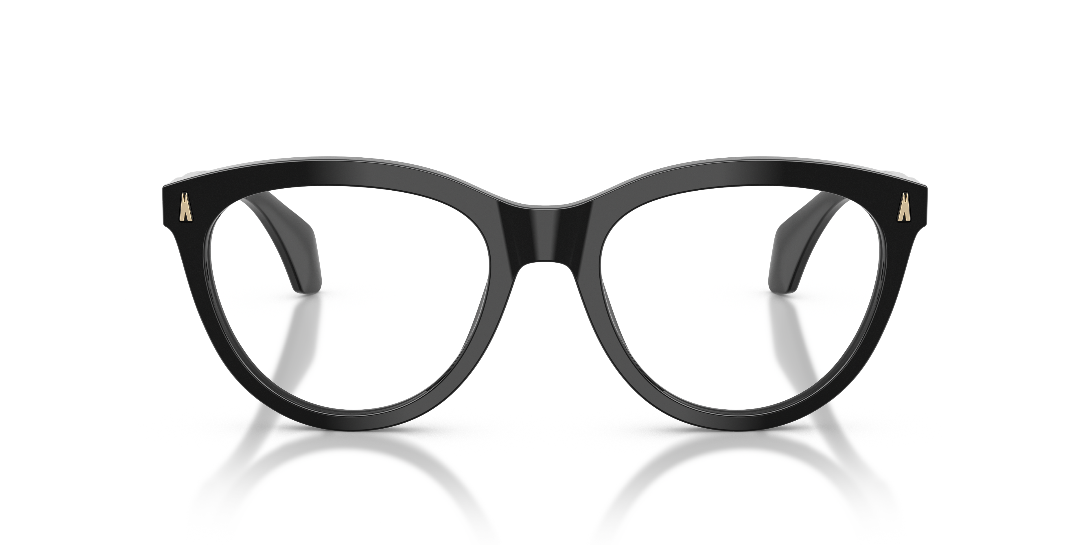 Moncler Vrouw Moncler ME2026 3001 Optische monturen Acetaat Zwart Transparant Rotonde Normaa