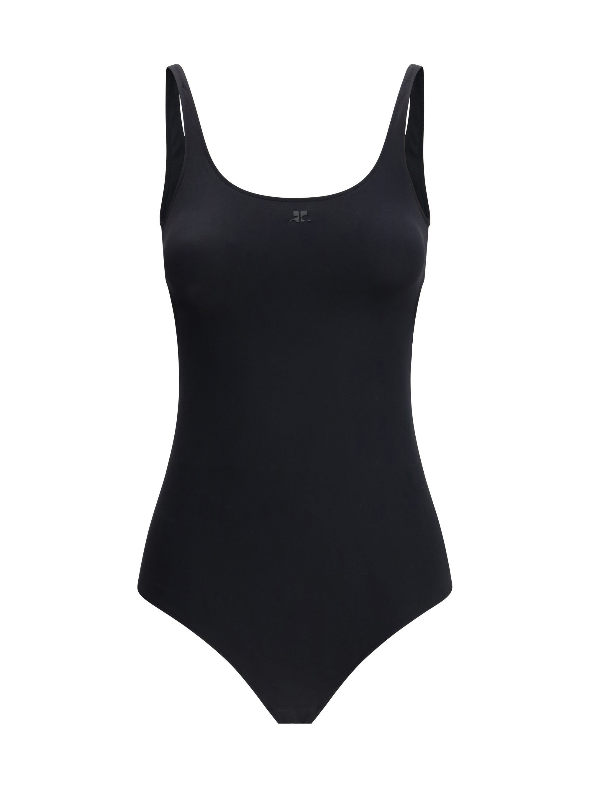 Cut-Out Detail One-Piece Swimsuit — Black