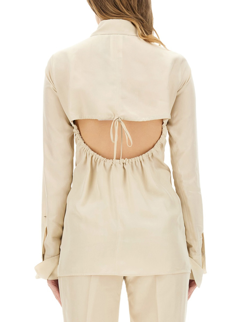 Teoria Beige Viscose Jacket