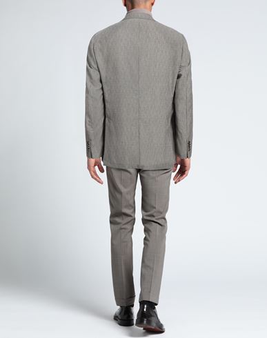 Man Blazer Khaki Size 44 Virgin Wool
