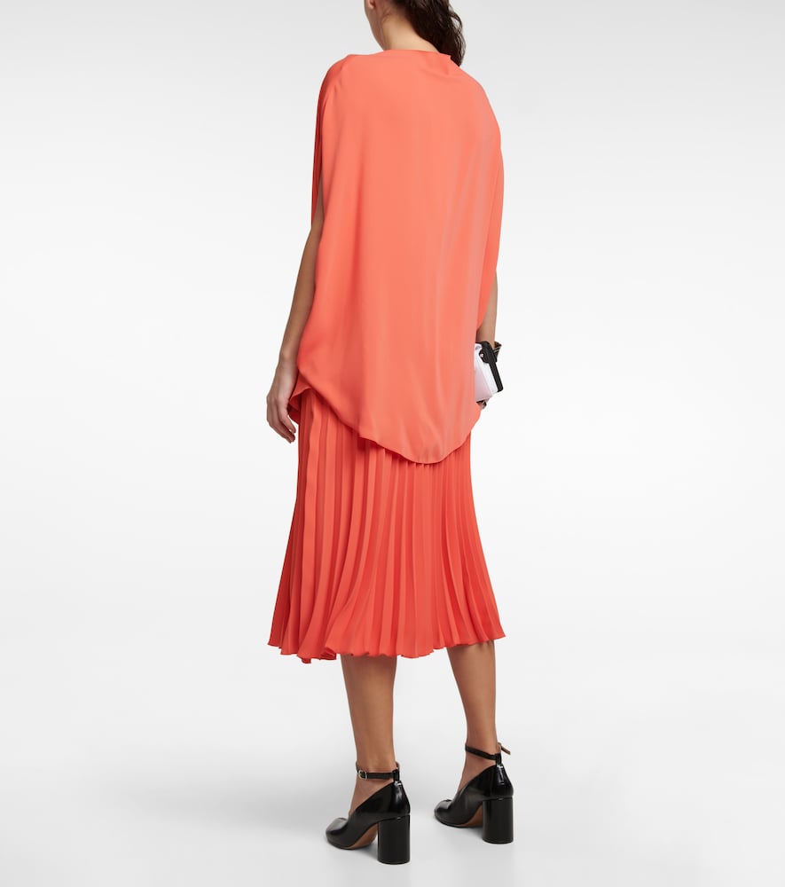 Draped satin top