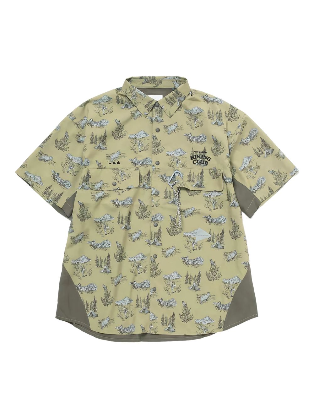 And Wander printed shirt - Green