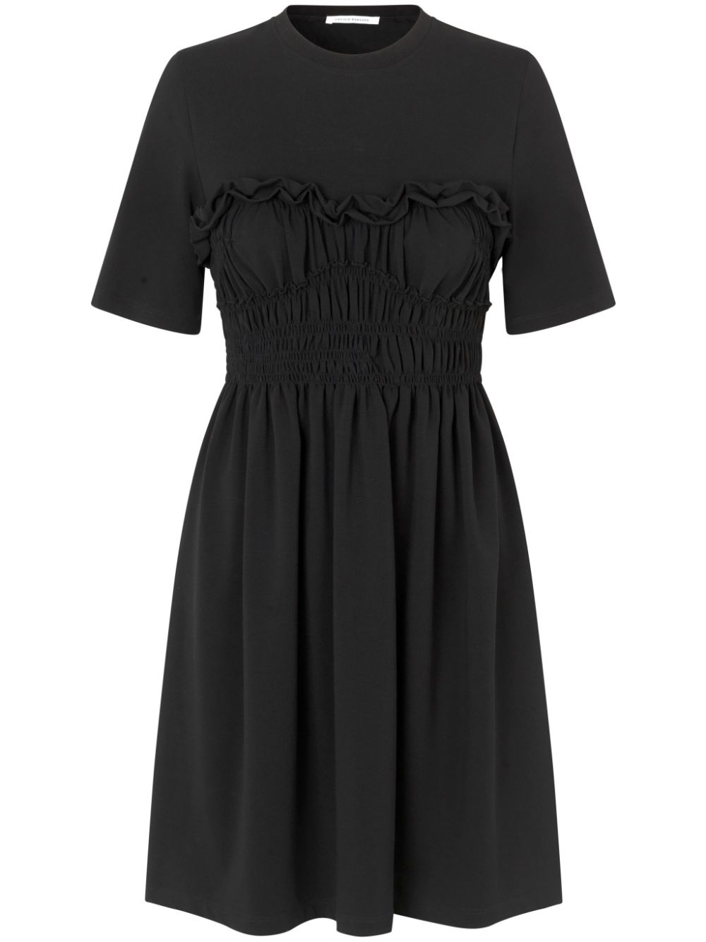 Valencia smocked jersey dress - Black