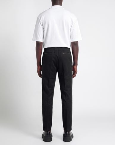 Man Pants Black Size 28 Viscose, Linen, Silk