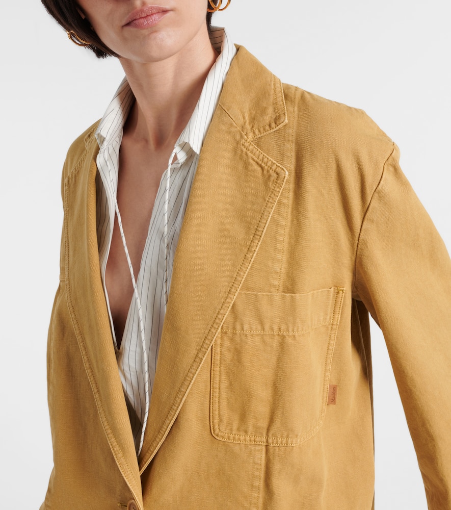 Dizzy oversized cotton canvas blazer