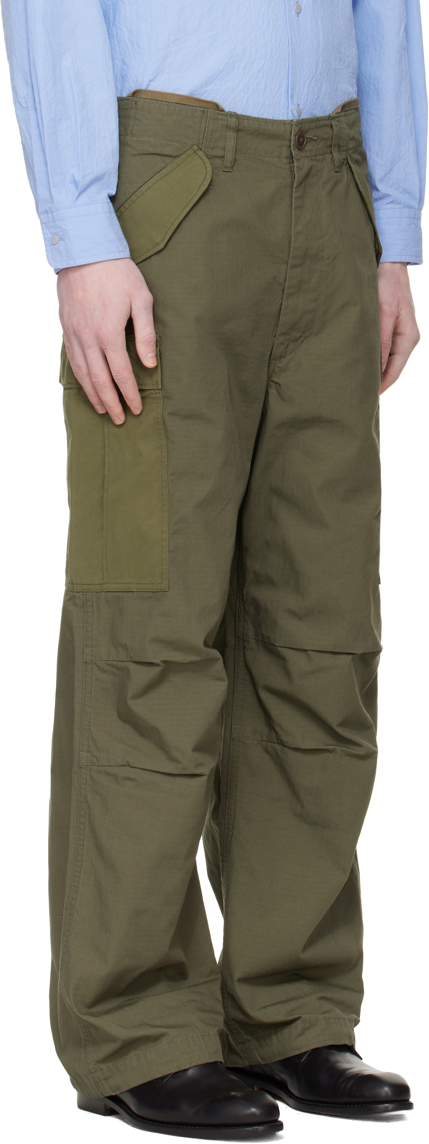 Khaki Ripstop Cargo Pants